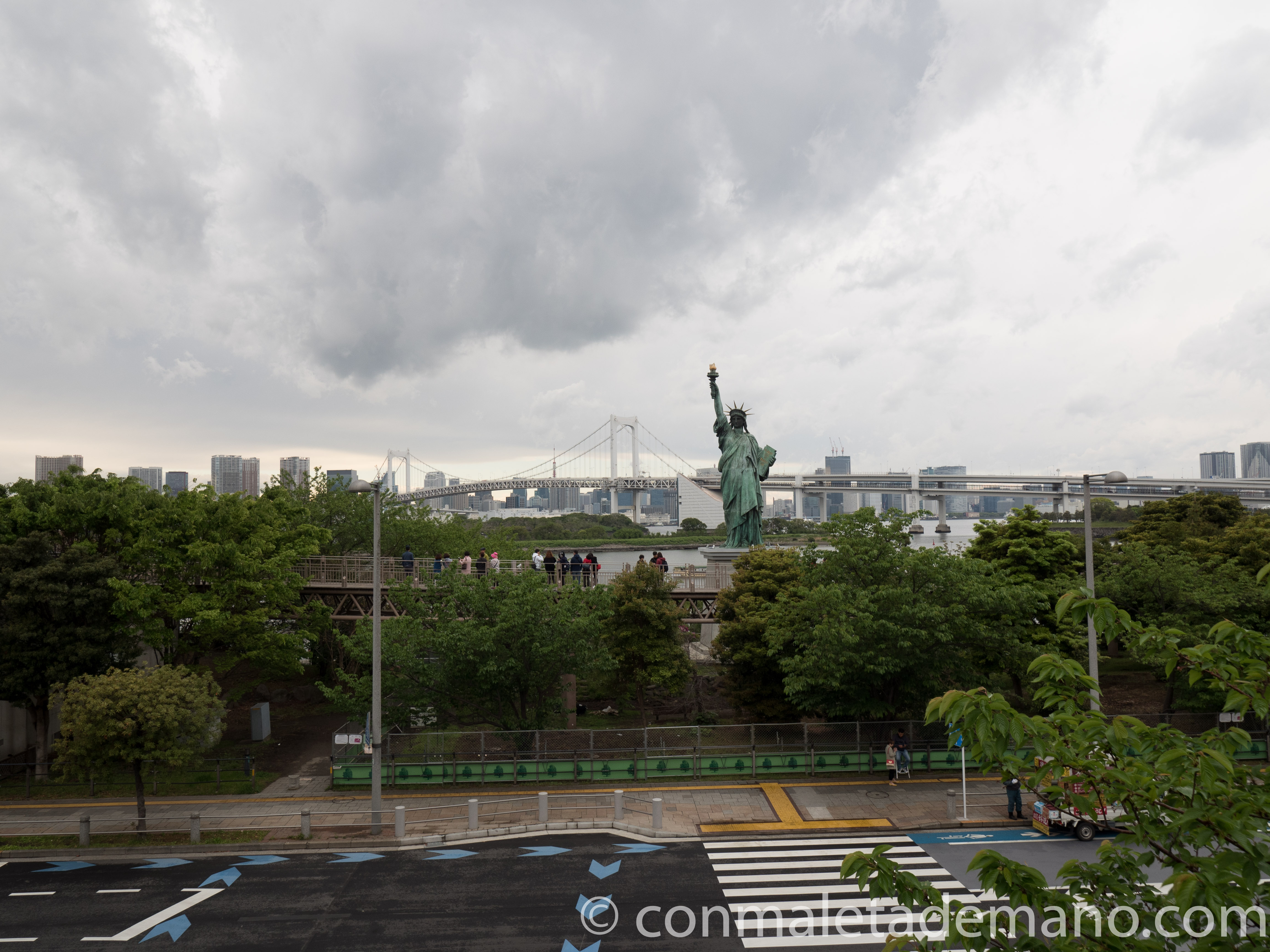 Estatua de la Libertad en Odaiba. Tokyo