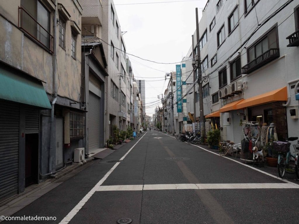 Primer contacto con Tokyo. Calle por la que pasamos de camino a Asakusa