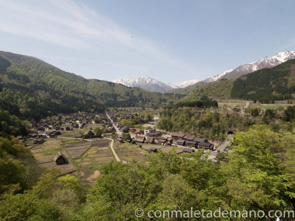 Vistas de Shirakawago desde el Mirador de Shiroyama