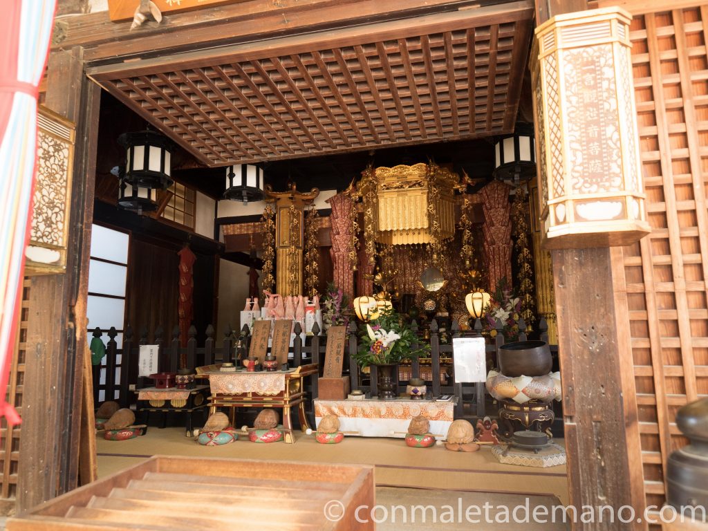 Interior de uno de los edificios del Kofuku-ji