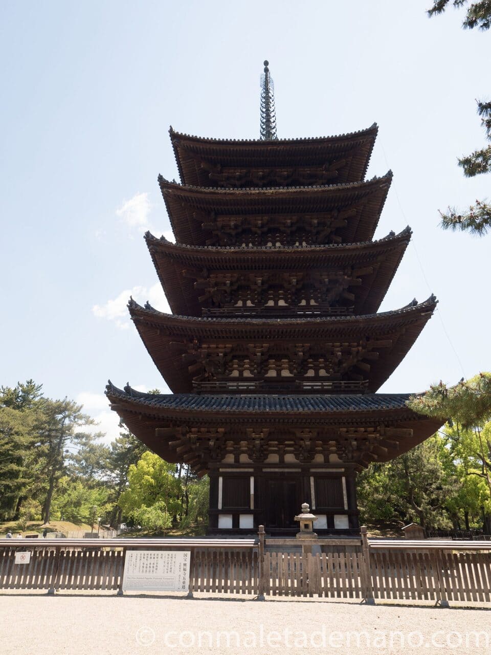 Pagoda de cinco pisos del Templo Kofukuji, en Nara