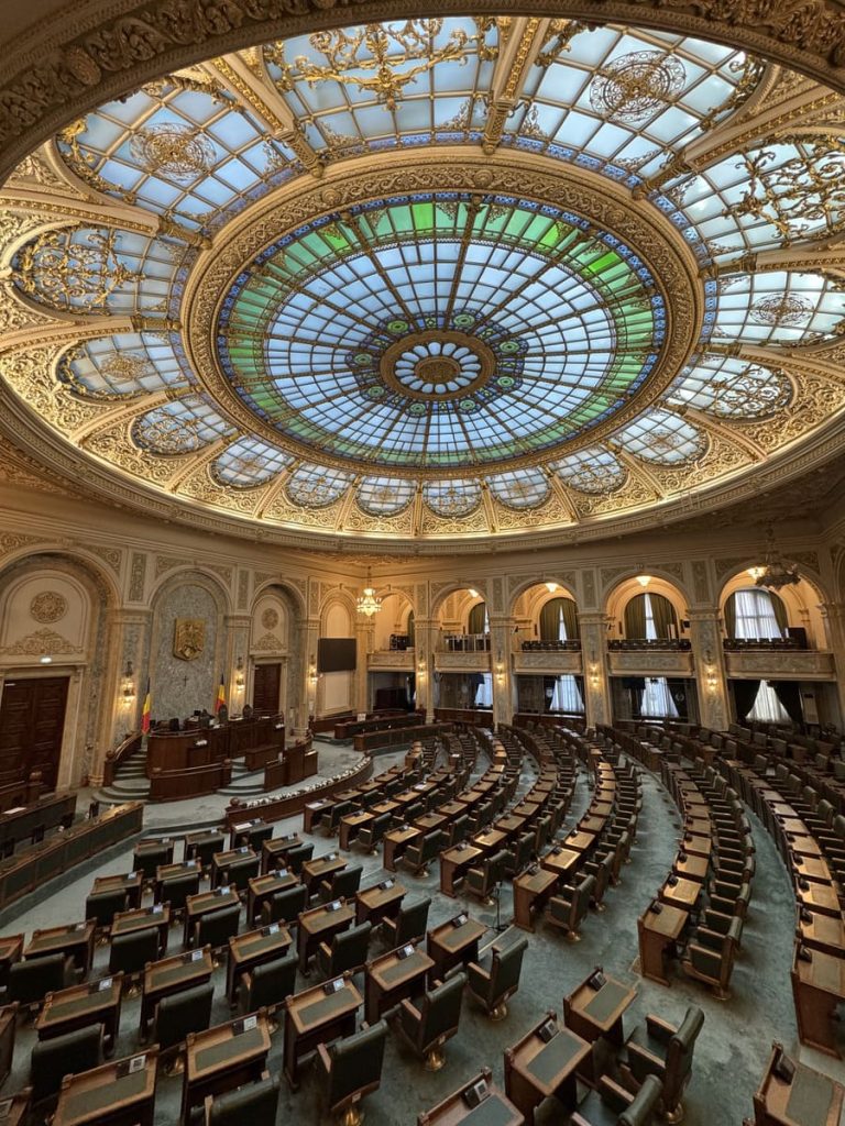 Cámara del Senado, Parlamento de Bucarest, Rumanía