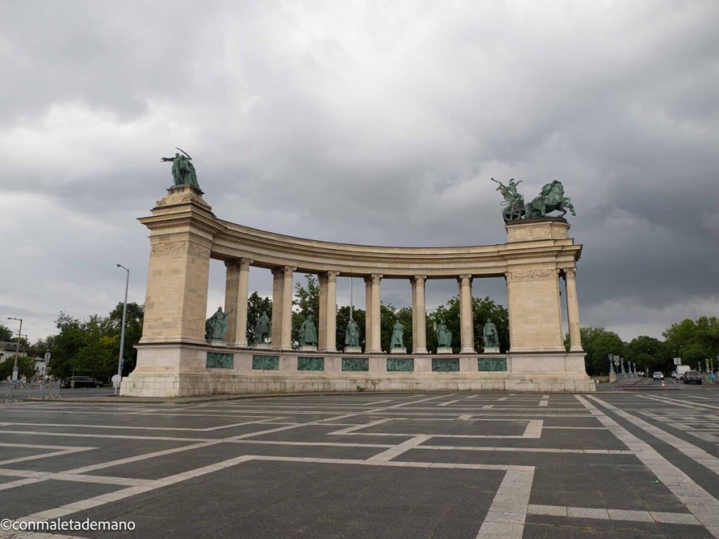 Plaza de los Héroes, en Budapest, Hungría