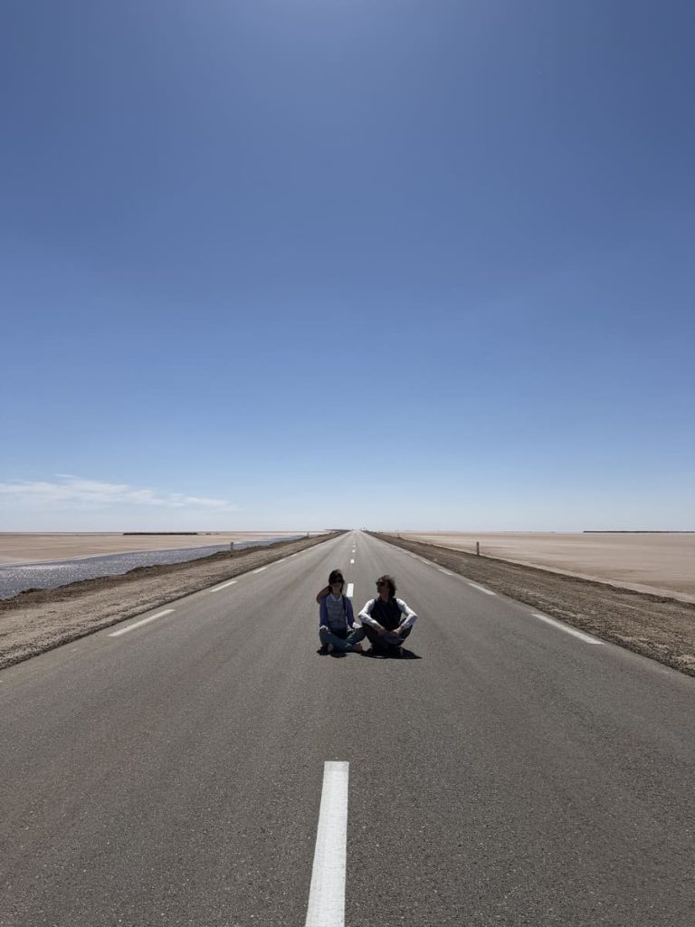 Carretera en Chott el Jerid, Túnez