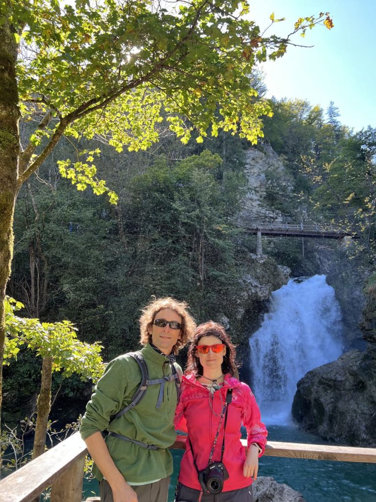 La cascada de la Garganta de Vintgar, en Eslovenia
