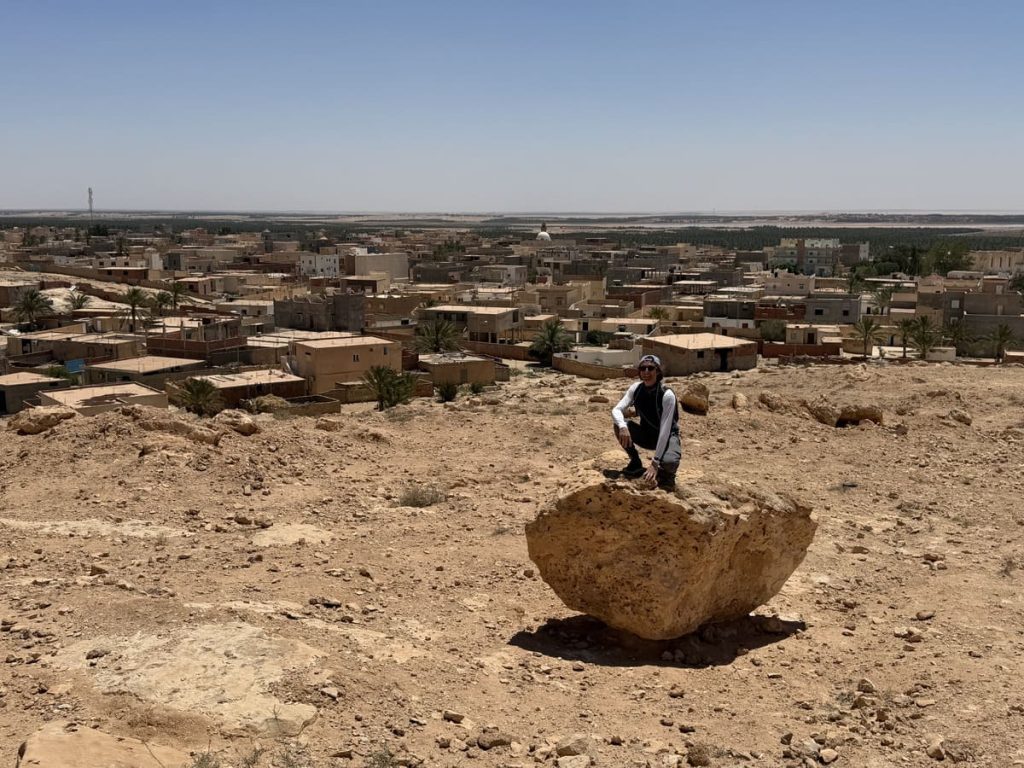 Vistas desde una de las torres de purificación de agua, Túnez