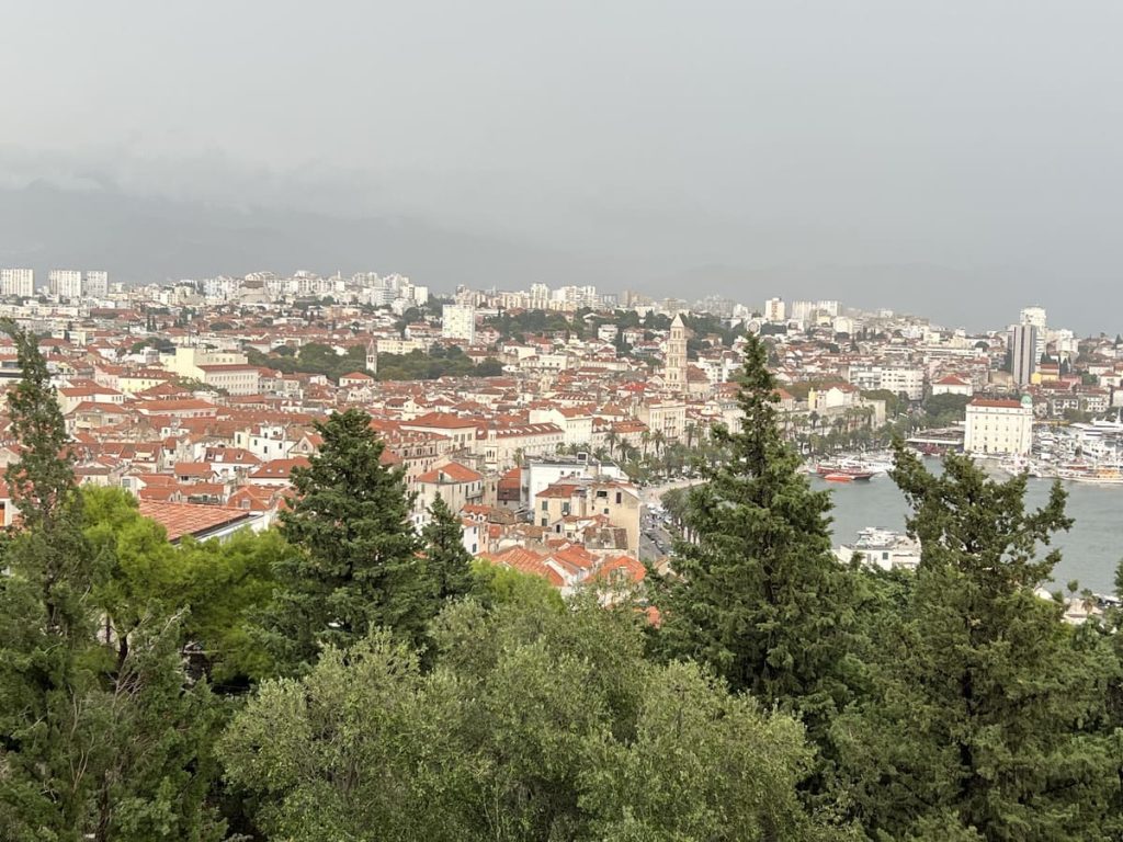 Vistas desde el mirador Prva Vidilica, en Split, Croacia