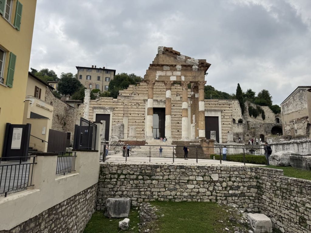Área arqueológica de Brixia Romana, en Brescia, Italia