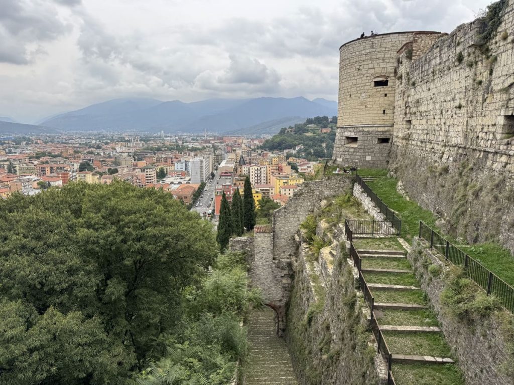 Vistas de Brescia desde el castillo